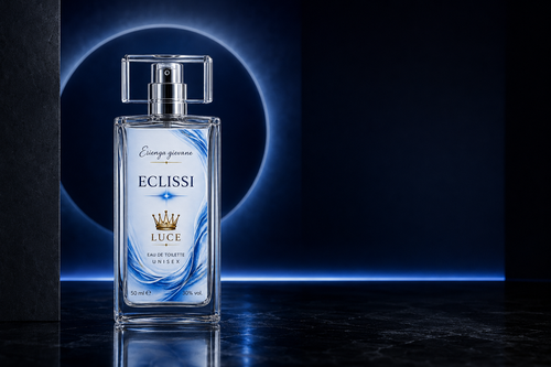 Eclissi — campagna visiva blu notte